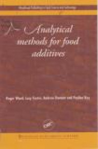Image of Woodheads Publishing in Food Science and Technology : Analytical Methods for Food Additives