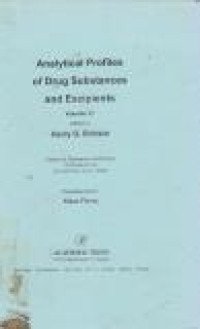 Image of Analytical Profiles Of Drug Substances and Excipients Volume 27