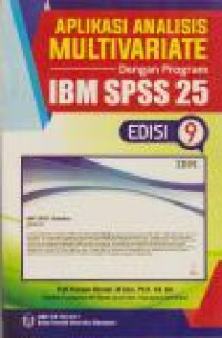 Image of Aplikasi Analisis Multivariate dengan Program IBM SPSS 25 Edisi 9