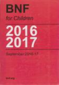 Image of British National Formulary For Childern 2016-2017