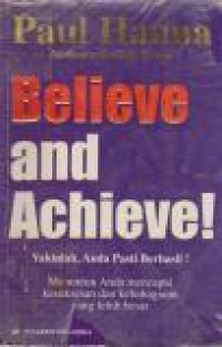 Image of Believe and Achieve