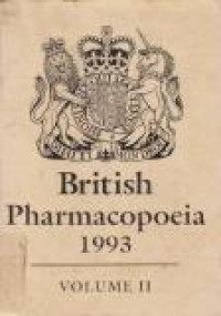 Image of British Pharmacopoeia 1993 Vol.2