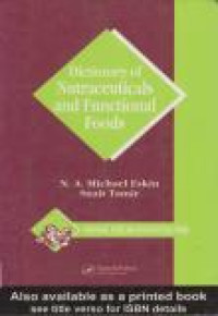 Image of Dictionary of Nutraceuticals and Functional Foods