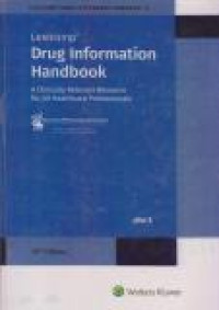 Image of Drug Information Handbook : A Clinically Relevant Resource for All Healthcare Professionals Edisi 26 Jilid 2