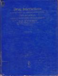 Image of Drug Interactions : A Source Book of Adverse Interactions, Their Mechanisms, Clinical Importance and Management