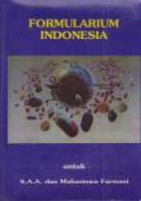 Image of Formularium Indonesia untuk S.A.A. dan Mahasiswa Farmasi