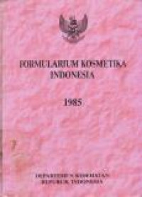 Image of Formularium Kosmetika Indonesia