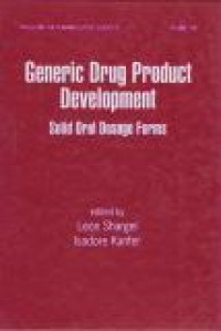 Image of Drugs and the Pharmaceutical Sciences Vol. 143 : Generic Drug Product Development Solid Oral Dosage Forms