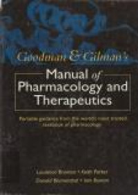 Image of Goodman & Gilman's : Manual of Pharmacology and Therapeutics