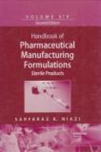 Image of Handbook of Pharmaceutical Manufacturing Formulations Sterile Products