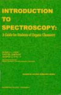 Image of Introduction to Spectroscopy : A Guide For Students of Organic Chemistry