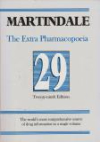 Image of Martindale The Extra Pharmacopoeia Twenty-Nine Edition