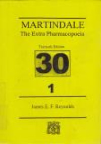 Image of Martindale The Extra Pharmacopoeia Thirtieth edition