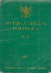 Image of Materia Medika Indonesia Jilid I