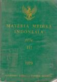 Image of Materia Medika Indonesia Jilid III