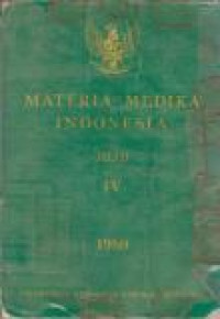 Image of Materia Medika Indonesia Jilid IV