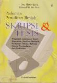 Image of Pedoman Penulisan Ilmiah Skripsi dan Tesis