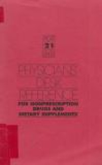 Image of Physicians Desk Reference : For non Prescription Drugs and Dietary Supplements Vol.21