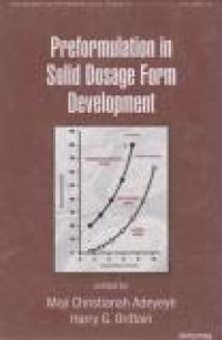 Image of Preformulation in Solid Dosage Form Development