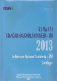 Image of Senarai : Standar Nasional Indonesia - SNI