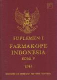 Image of Suplemen I Farmakope Indonesia Edisi V 2015