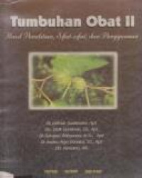 Image of Tumbuhan Obat II : Hasil Penelitian Sifat-sifat, dan Penggunaan