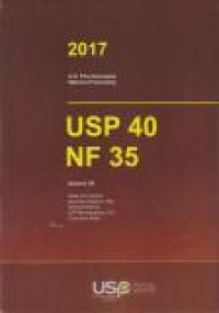 Image of US. Pharmacopeia 40 National Formulary 35 Volume 3A