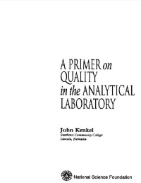Image of A Primer on Quality in the Analytical Laboratory