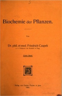 Image of Biochemie Der Pflanzen