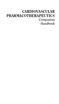 Image of Cardiovasular Pharmacotherapeutics Companion Handbook