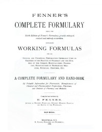 Image of Fenner's Complete Formulary and Handbook, 6th Ed