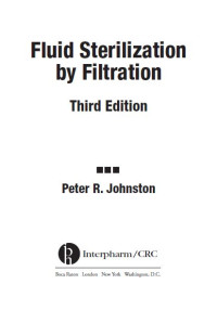 Image of Fluid Sterilization by Filtration 3rd Ed.