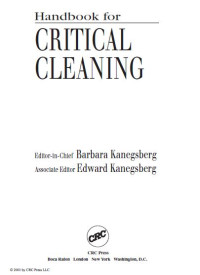 Image of Handbook for Critical Cleaning