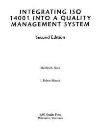 Image of Integrating ISO 14001 into A Quality Management System 2nd Ed.