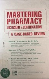 Image of Mastering Pharmacy : Licensure & Certification