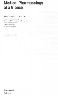 Image of Medical Pharmacology at a Glance 4th Ed.