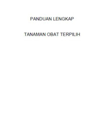 Image of Panduan Lengkap Tanaman Obat Terpilih
