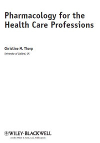 Image of Pharmacology for the Health Care Professions
