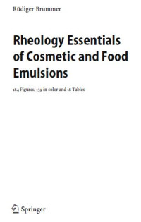 Image of Rheology Essentials of Cosmetic and Food Emulsions