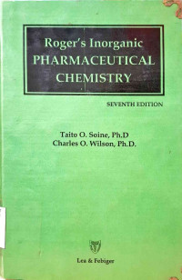 Image of Roger's inorganic Pharmaceutical Chemistry 7th Ed.