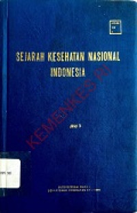 Image of Sejarah Kesehatan Nasional Indonesia Jilid 3