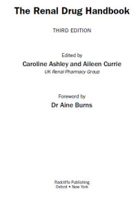 Image of The Renal Drug Handbook, 3rd Ed.